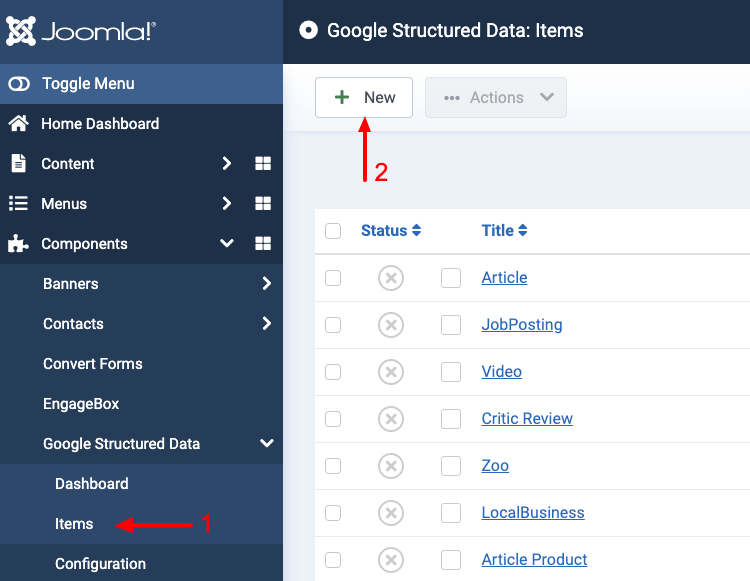 How to markup Joomla Pages with the Book Schema