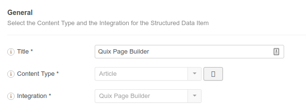 gsd quixpagebuilder new item