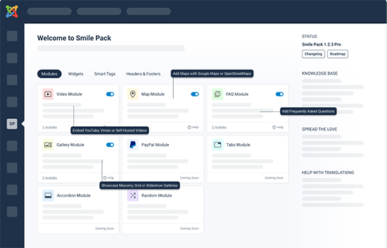 Smile Pack - The all-in-one Joomla Module Collection
