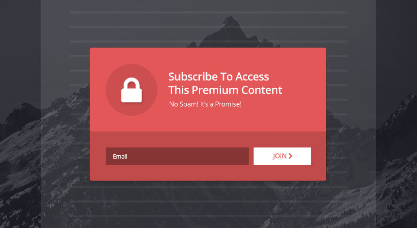 Joomla Popup - Content Lock