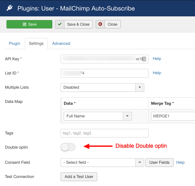 mailchimp-auto-subscribe-disable-double-optin