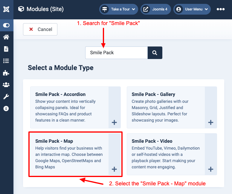 Select Smile Pack - Select Map Module