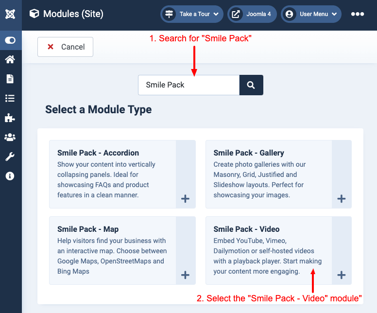 Smile Pack - Video Module Select