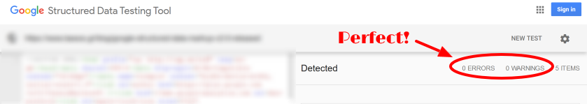 test your structured data