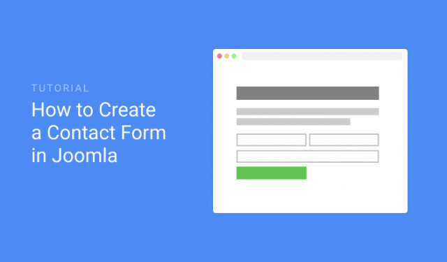 How to Create a Contact Form in Joomla