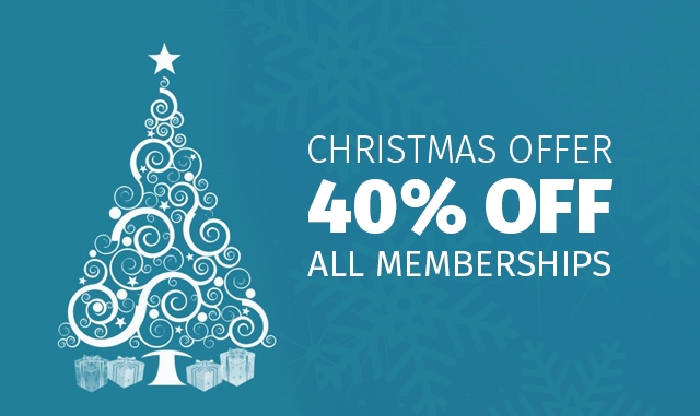 Christmas Offer - 40% Off All Memberships