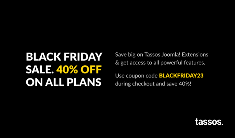 Joomla Black Friday 30% Sale 2021