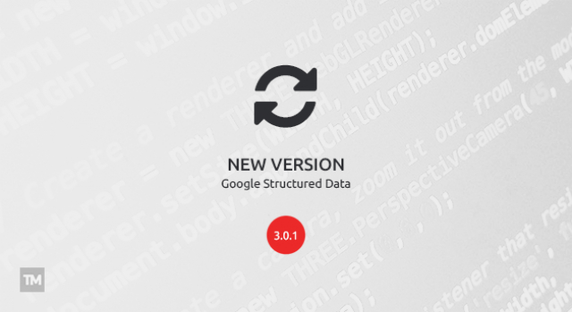 Google Structured Data 3.0.1 released